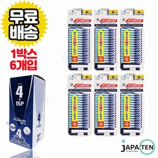 잭스 덴탈프로 치간칫솔 I자형 4호(M) 1박스 (6개), 1.2mm, 15개입, 6개