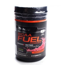TWINLAB BCAA燃料能量補充粉 沖泡式 水果賓治, 1罐, 234克