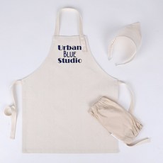 보앤시스 어린이 아동 캔버스 앞치마 두건 토시 세트 파리지앵 [Studio]