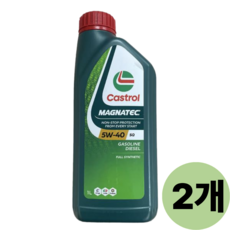 Castrol 캐스트롤 마그네틱 SQ C3 5W40 합성엔진오일, 5W-40, 2개, 1L