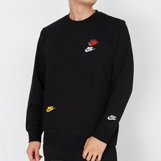 NIKE 男款LOGO刺繡圓領長袖T恤+口罩