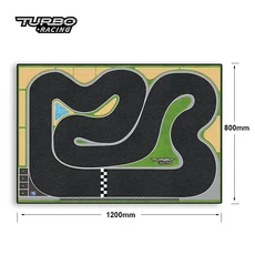 스너그데이즈 터보 레이싱 트랙 교체용 고무 매트 1:76 RC 미니 차량 트랙 레이스 50x95cm 160x90cm 120x8, 02 120x80cm