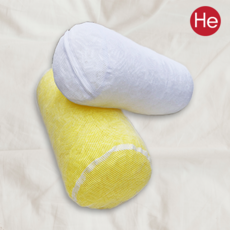 에이치이바이오 원형 바이오칩 메쉬베개 옐로우 경질 편한 세탁 빨아쓰는 시원한 여름베개 공장직영 빨대베개