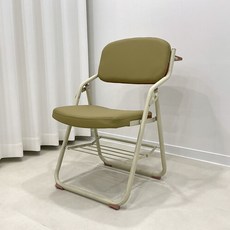 알엠즈 교회 접의자 쿠션 회의실 강의실 학원 접이식 의자, 1개, 교회접의자-그린