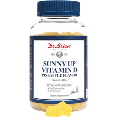 Dr.Brian ROETTGER Sunny Up維他命D軟糖 鳳梨口味 200g, 100顆, 1個