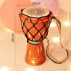 非洲鼓兒童玩具 1-3歲幼兒園寶寶手拍鼓樂器敲打 兒童手搖鼓 傳統樂器, 1個, 環保塑膠【輕便款】非洲鼓玩具