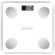ANYOU 체지방 계산기 스마트 체중계 디지털 체중계 전자 체중계, 1개, 화이트, TS-7181(체지방측정)