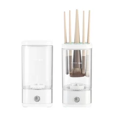 자동 회전 메이크업 브러쉬 세척기 빠른 건조 고무 칼라 화장품 도구, 04 HZ-009