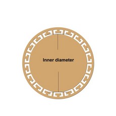 오목 볼록 할로우 아웃 골판지 DIY 수제 홈 데코레이션 모델 드로잉 페인팅 재료 팩 10 4-5mm, 03 Inner diameter 10cm
