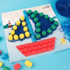 배 테마 스트링아트 만들기 키트 5인용 미술활동 물붙이 옥수수, 1개