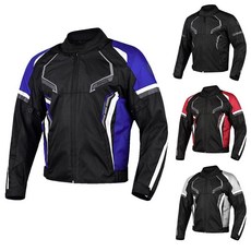 PANDA CYCLE GEAR 남성 여성용 오토바이 재킷 보호 엔듀로 듀얼 스포츠 ATV 투어링 바이커 사계절용 임팩트 아머드 모터스포츠 미국 알파 XL 레귤러 블루 23839, 3X-라지