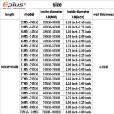 EPLUS 유니버설 실리콘 튜빙 호스 45도 대형에서 소형 커넥터 리듀서 자동차 인터쿨러 터보 흡입 파이프, 04 32MM-38MM
