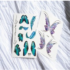 글라라네집 타투 스티커 타투스티커, FG-006보라나비