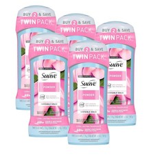 수아브 데오드란트 파우더향 2입 Suave Antiperspirant Deodorant Powder, 147g, 5개