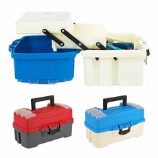 피싱 태클박스 낚시 태클박스 낚시 용품 정리함 하드 낚시 소품 가방 손피싱 대형 멀티 태클박스, 1개, 빨강