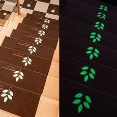 야광 안전계단매트 미끄럼방지 논슬립패드 55cm, 야광 계단매트-야광 곰 그린 1장, 1개