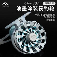 【釣友俱樂部】皓頓微鉛筏輪 前打輪 橋筏船筏輪 冰釣輪 一鍵磁力緩降筏釣輪批發, 銀筏右手