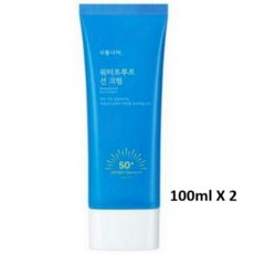 [식물나라] 식물나라 선크림 산소수 워터프루프 선 크림 100ml, 2개