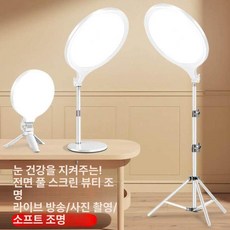유튜브 브이로그 방송 스탠다드 10인치 데스크탑 조명, 1개, 16cm 블랙 미니 블랙