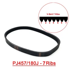 1 피스 VEGA V-벨트 PJ457 180J 3/4/5/6/7 목재 대패 기계 EINHELL RC 모드용 리브 드라이브 벨트, [02] PJ457 180J 7Ribs