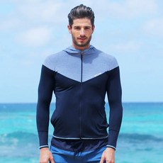 AIRWALK 男款拉鍊長袖防曬泳衣 YAWe5035