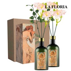 라플로리아 꽃 디퓨저, 2개, 500ml, S5.장미뿜뿜향/A11.자스민꽃(소)-L12/핑크