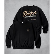 EZKATON 버스커 맨투맨 블랙 KHMT6891