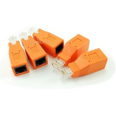 케이블온라인 5팩 Cat6 / Cat5e 이더넷 RJ45 남성/여성 크로스오버 어댑터 UX-A11-5, 케이블온라인 5팩 Cat6 / Cat5e 이더넷 RJ4
