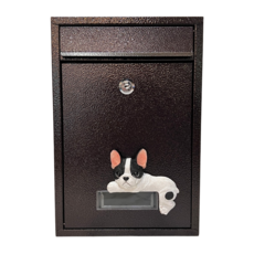 法鬥信箱 21.5x8.5x32cm 信件箱 郵筒 郵箱 郵件 意見箱, 銅咖色-法鬥, 1個