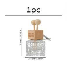 자동차 공기 배출구 향수 병 우아한 클립 환기 유리 기관총 장식 신선한, 색상 이름: 1. 1pc