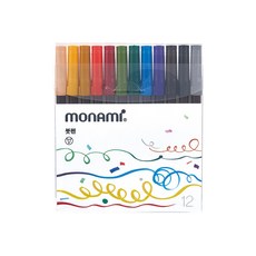 모나미 붓펜 12색, 1ST