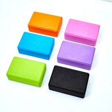 EVA高密度瑜珈磚 初學者必備 深度伸展輔具 防滑耐用, 玫紅色, 1個