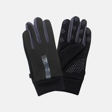 體溫魔術師丨高彈防潑水運動觸控止滑手套 保暖防風 輕盈透氣 登山騎車慢跑戶外必備, 黑, 1個