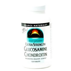 SOURCE NATURALS 葡萄糖胺軟骨素錠, 1個, 120 件