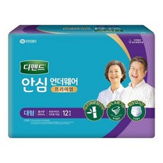 디펜드 안심플러스 프리미엄 대형 12매x3팩 노인 기저귀 24년신제품, 12매입, 3박스