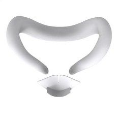 메타 퀘스트 3 VR 페이스 커버 실리콘 아이 마스크 땀 먼지 방지 교체 가능 패드 액세서리, 01 white, 1개