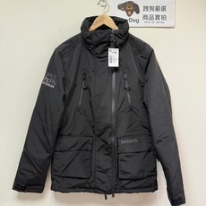 Superdry ULT 無帽經典旗艦款立領風衣外套 防風防潑水鋪棉保暖黑色多口袋, 黑,M, 1個