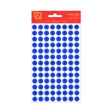 세모네모 모양견출지10-320B 7매 청색_지름9