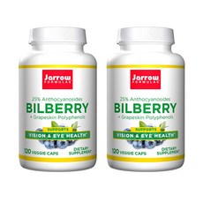 Jarrow 賈羅公式 藍莓多酚素食膠囊 280mg, 120顆, 2罐