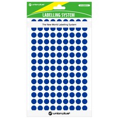 오주상사 스티커 원형 단색 지름8mm 8매입 청색 동그라미스티커