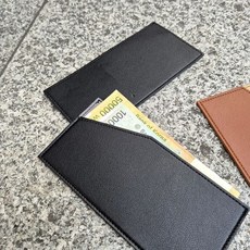 슬림 파우치 심플 카드 PU가죽 얇은 장지갑 지폐 [1EA 또는 1set 구성]