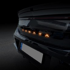 [오카] 쏘나타 디엣지 호환 용품 리어 레터링 엠블럼 반사 스티커 튜닝 악세사리, 1세트, [오카] 오렌지