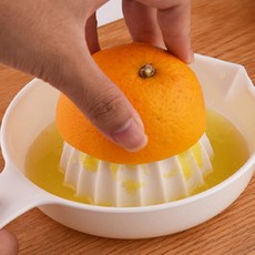 올리버샵 간편 레몬스퀴즈 레몬착즙기수동, 화이트
