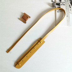 스페셜 창고 정리 피쉬골침 크로스 조절 가능 가죽 가방 끈 핸드메이드 액세서리 DIY, 머스타드 이중 소가죽, 1개