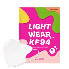 라이트웨어핏 새부리형 보건용 KF94 마스크 소형, 30매입, 1개, 흰색