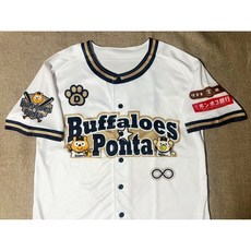 日本職棒 歐力士猛牛隊 吉祥物Ponta 限量版球衣，舒適透氣材質，棒球迷必備收藏, 1個