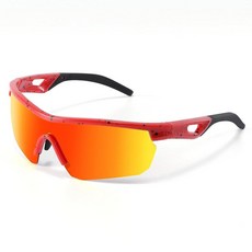 Vcarsian 아동용 선글라스 편광 청소년 야구 선글라스 소프트볼 사이클링 스포츠 선글라스 남아 여아 A3-블랙 컬러 도트 그린 단일 사이즈, B4-레드 도트 블랙+레인보우