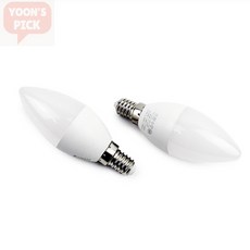 장수 촛대전구 5W E14 LED led촛대구e14주백색, 전구색(오렌지색), 1개
