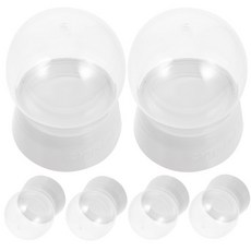 6Pcs 투명 빈 스노우 글로브 DIY 공예용 플라스틱 돔 세트 채울 수 있는 워터 크리스마스 휴일 장식