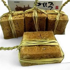 순창 명인메주 짚에서 띄운 전통메주 햇 국산콩 메주 (고추+대추+레시피 ), 1.3kg, 2개